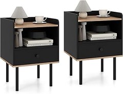 Opiniones sobre las mejores marcas de mesillas de noche con cajones y estantes