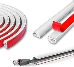 Canaletas y cubrecables para pared y rodapié