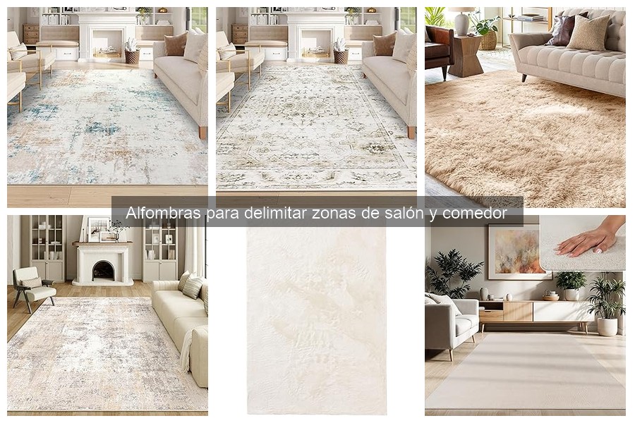 Alfombras ideales para delimitar zonas en el salón