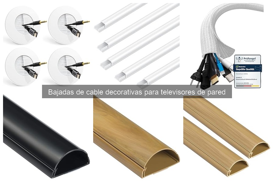 Alternativas a bajadas de cable decorativas para TV