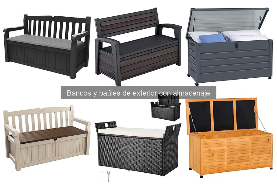 Alternativas a bancos y baúles de exterior efectivos