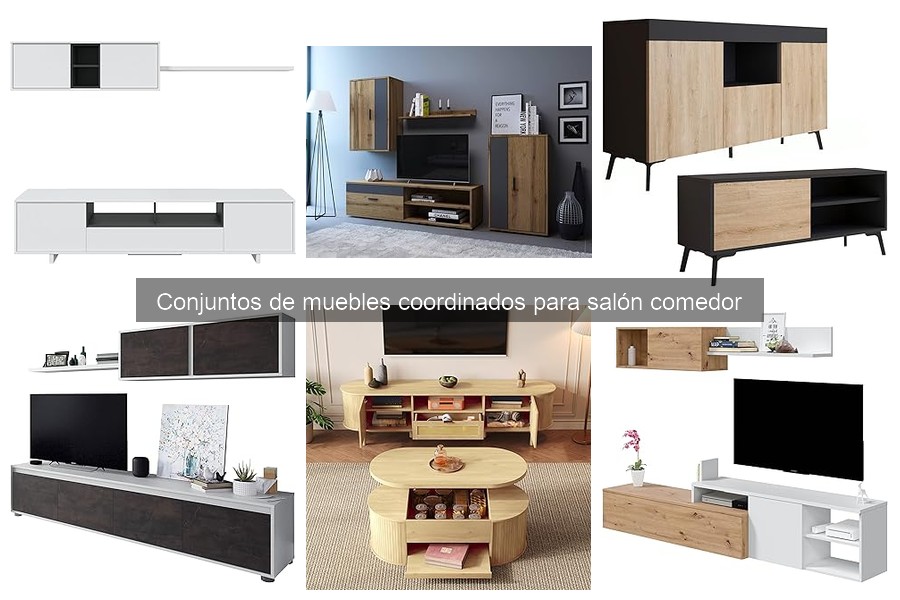Alternativas a conjuntos de muebles coordinados para salón