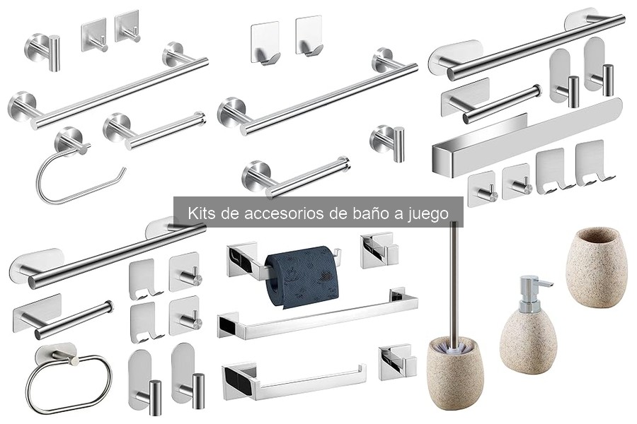 Alternativas a kits de accesorios de baño para personalizar tu espacio