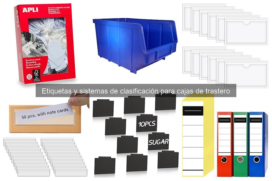 Alternativas a las etiquetas para clasificar cajas de trastero