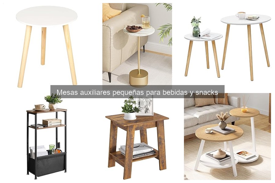 Alternativas a mesas auxiliares para espacios pequeños