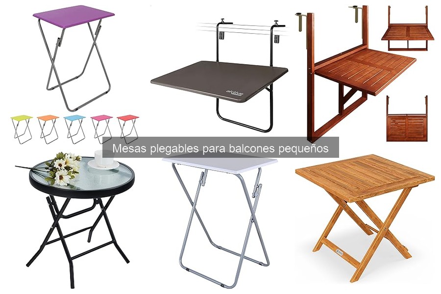 Alternativas a mesas plegables para balcones pequeños