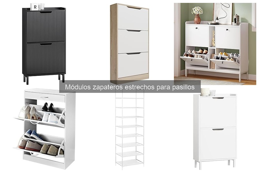 Alternativas a módulos zapateros estrechos para pasillos