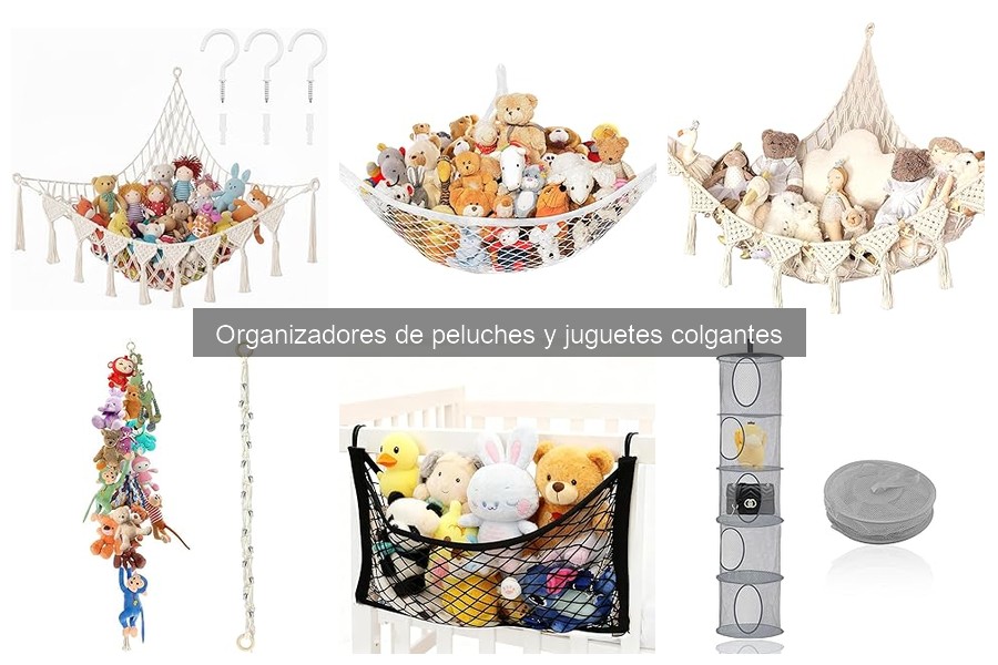 Alternativas a organizadores de peluches para almacenar juguetes