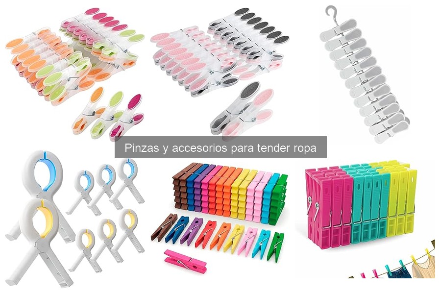 Alternativas a pinzas de ropa: ganchos y más