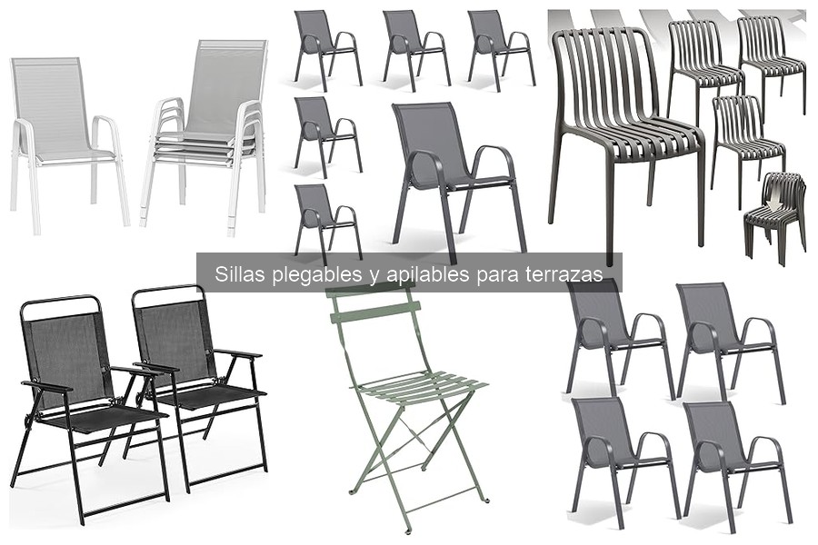 Alternativas a sillas plegables para terrazas: opciones ideales