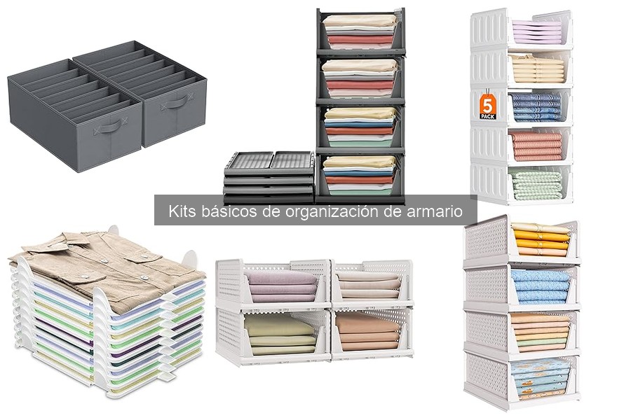 Alternativas creativas a kits de organización de armario