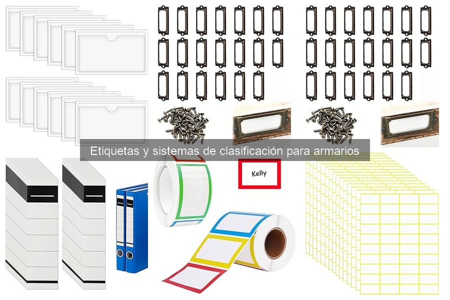 Alternativas creativas a las etiquetas para armarios