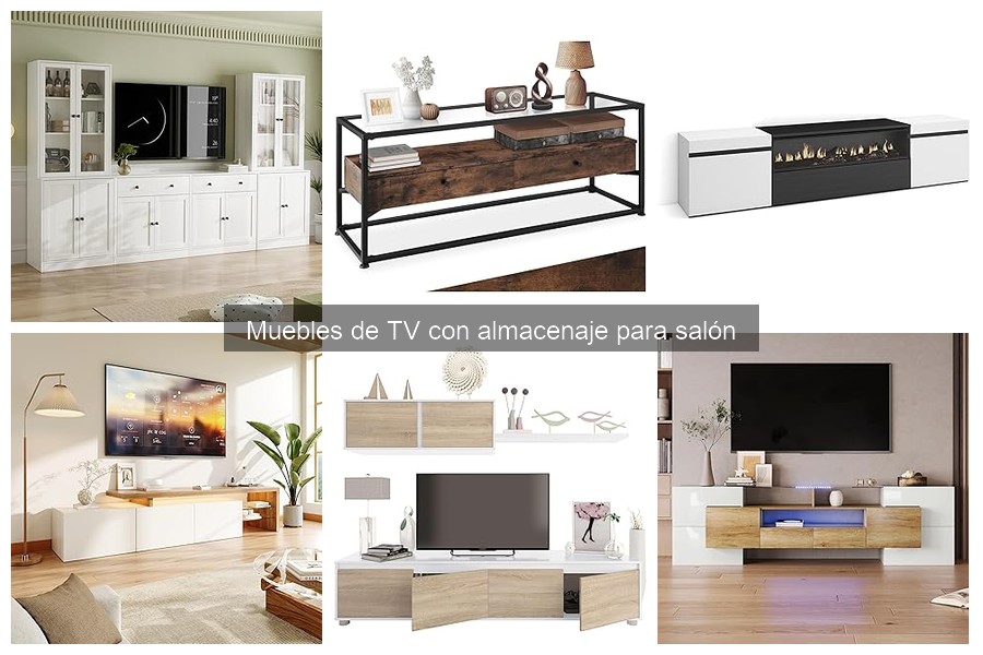 Alternativas creativas a muebles de TV con almacenaje