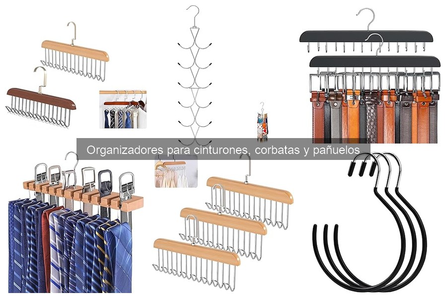 Alternativas creativas a organizadores de cinturones y corbatas