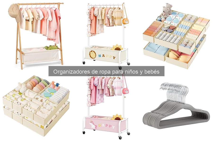 Alternativas creativas a organizadores de ropa para bebés