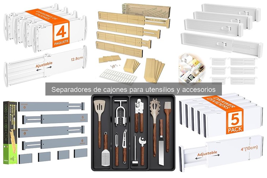 Alternativas efectivas a los separadores de cajones para utensilios