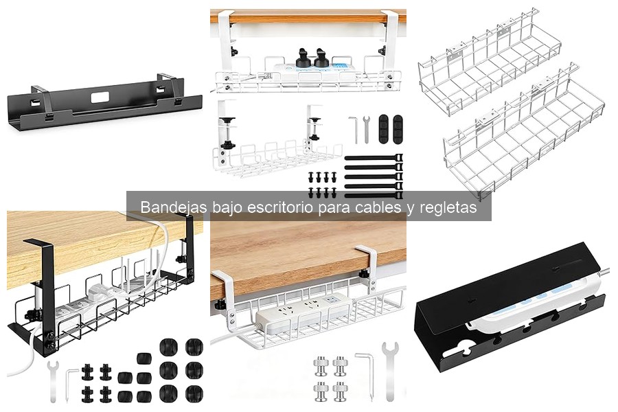 Bandejas para gestionar cables bajo escritorio: ¿qué son?