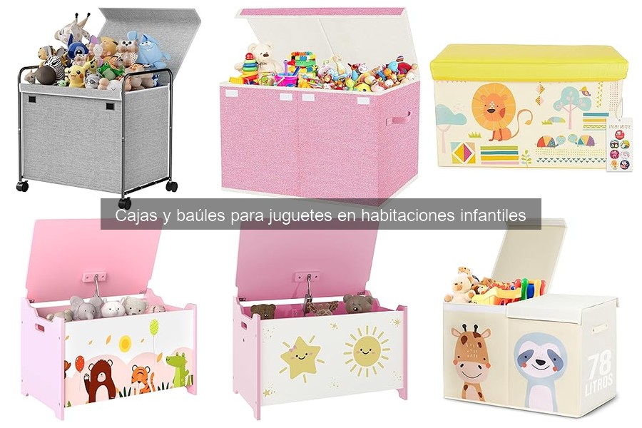 Cajas para juguetes que ahorran espacio en habitaciones infantiles