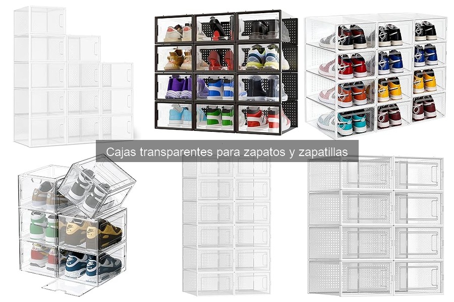 Cajas transparentes para zapatos: tamaños más comunes