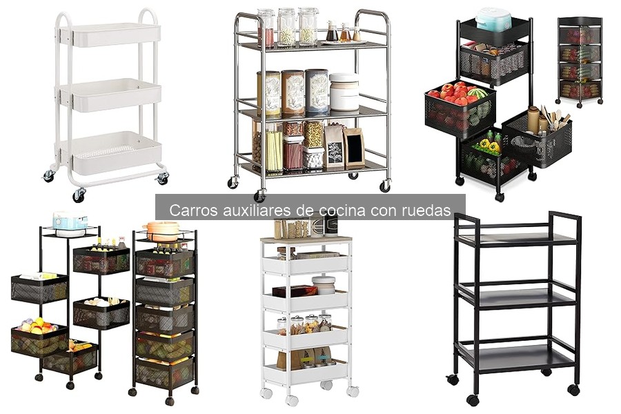 Carros auxiliares de cocina con ruedas: ¿Qué son y sus beneficios?