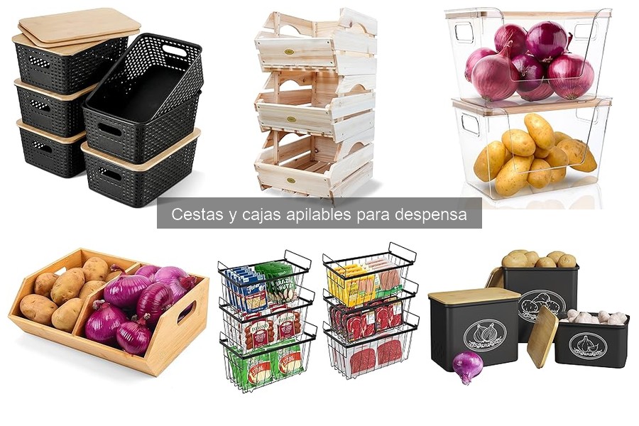 Cestas y cajas apilables para despensa: ¿Qué son y sus beneficios?
