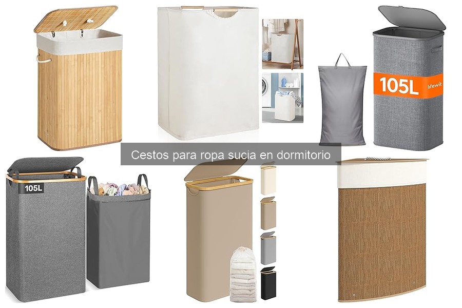 Cestos para ropa sucia que realzan la decoración del dormitorio