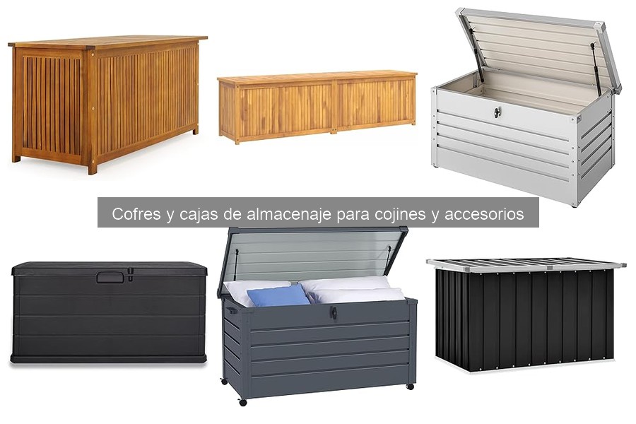 Cofres y cajas de almacenaje para cojines y accesorios