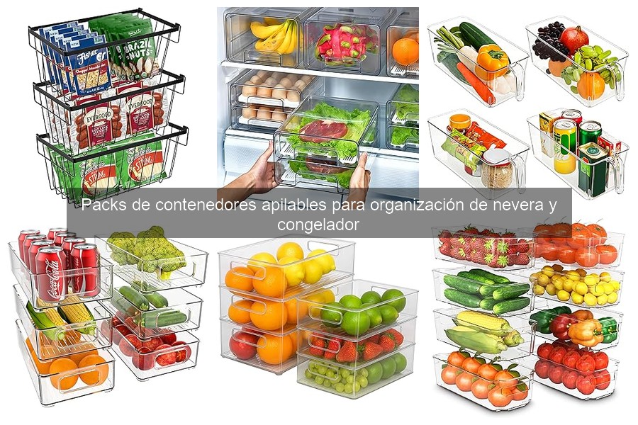 Cómo elegir contenedores apilables para tu nevera