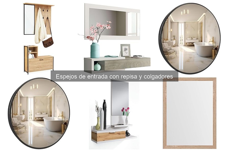 Cómo elegir el mejor espejo de entrada con repisa y colgadores