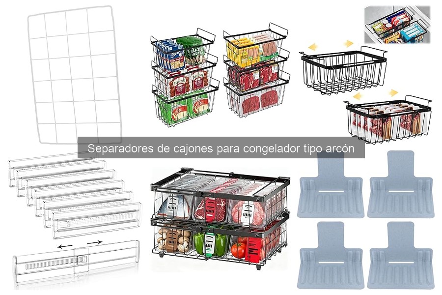 Cómo elegir el tamaño de separadores para congelador arcón