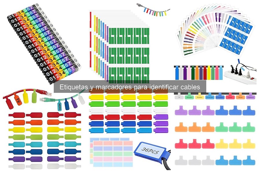 Cómo elegir etiquetas para identificar cables correctamente