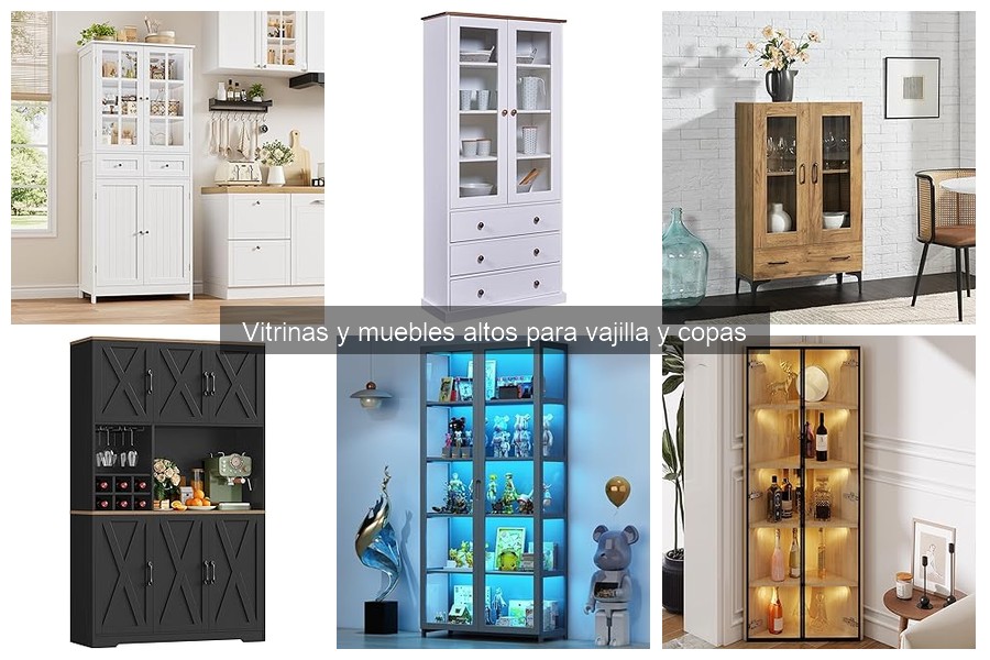 Cómo elegir una vitrina según el espacio disponible en casa