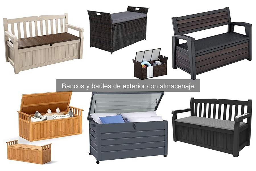 Cómo instalar bancos y baúles de exterior de forma óptima