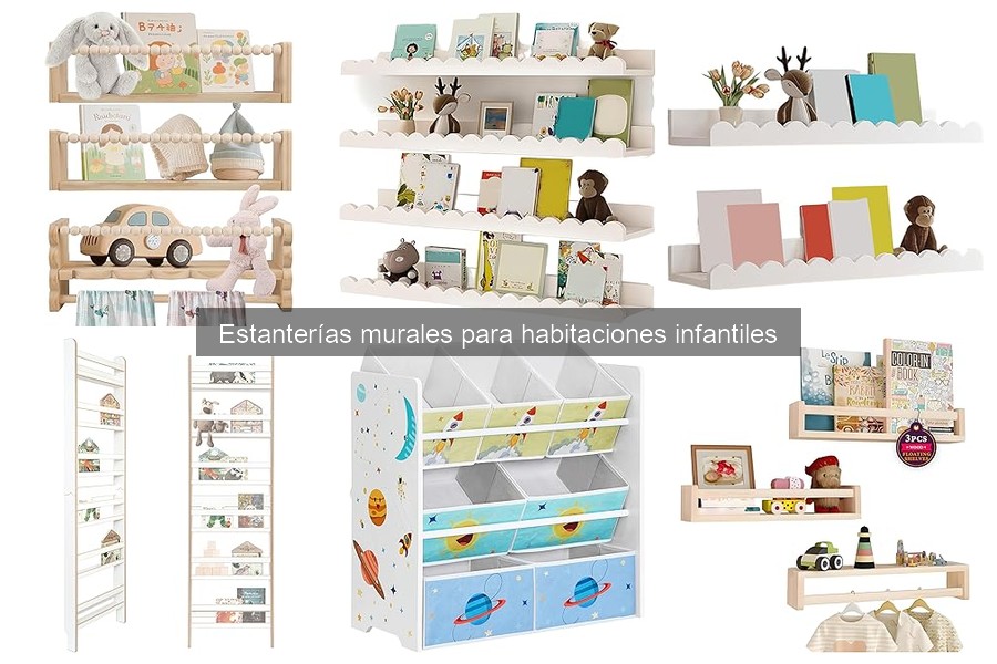 Cómo instalar estanterías murales en habitaciones infantiles