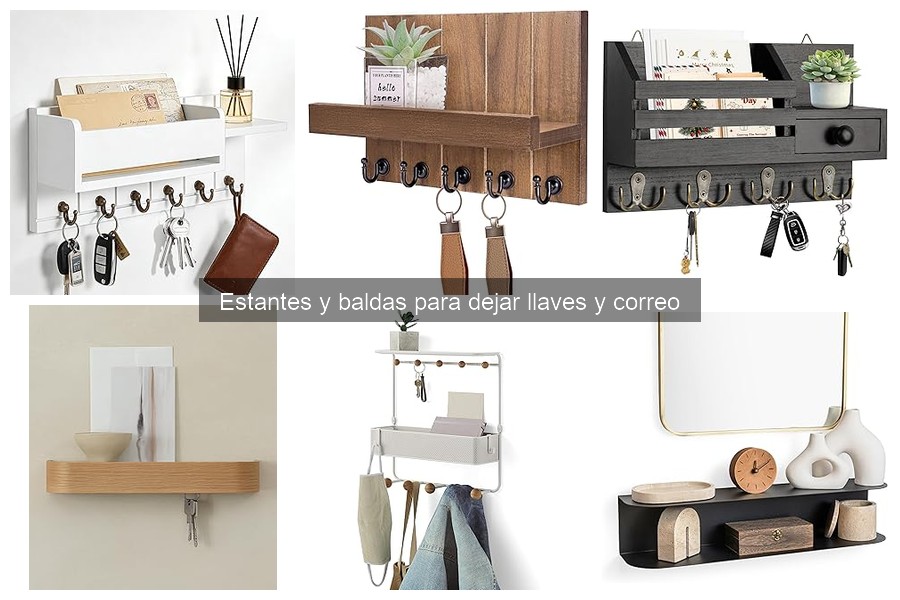 Cómo instalar estantes y baldas para llaves y correo