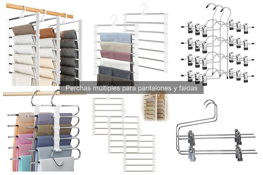 Cómo instalar perchas múltiples para pantalones y faldas