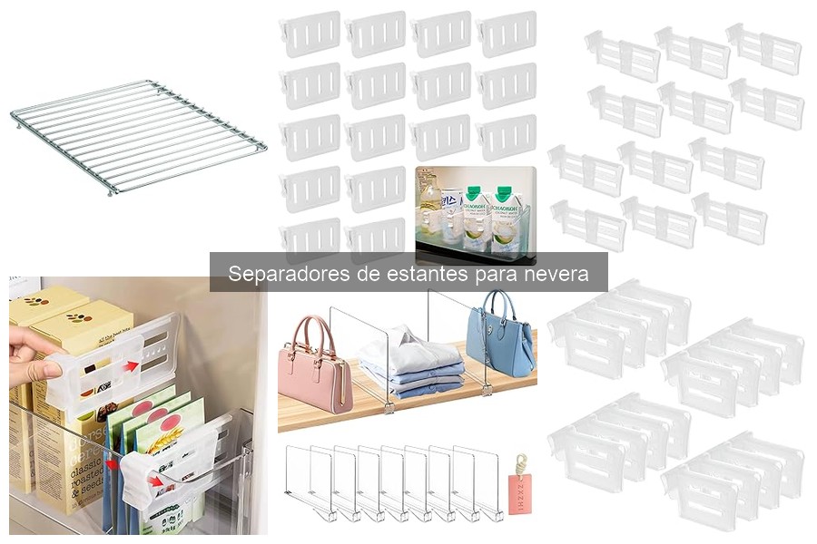 Cómo instalar separadores de estantes en la nevera fácilmente