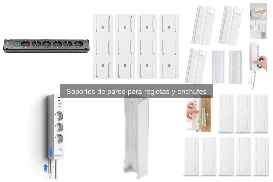Cómo instalar soportes de pared para regletas y enchufes