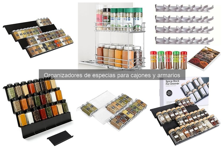 Cómo instalar un organizador de especias en armarios