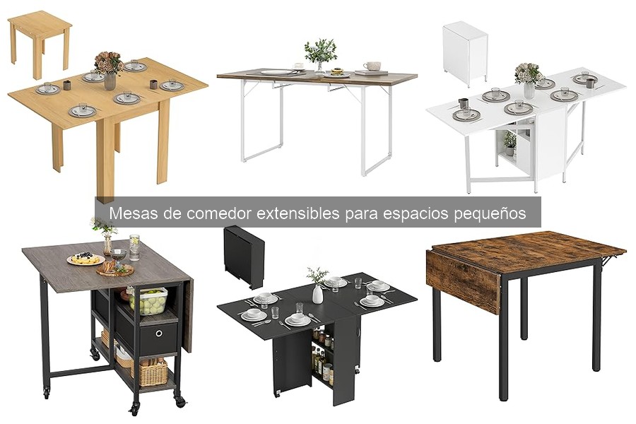 Cómo instalar una mesa de comedor extensible en espacios pequeños