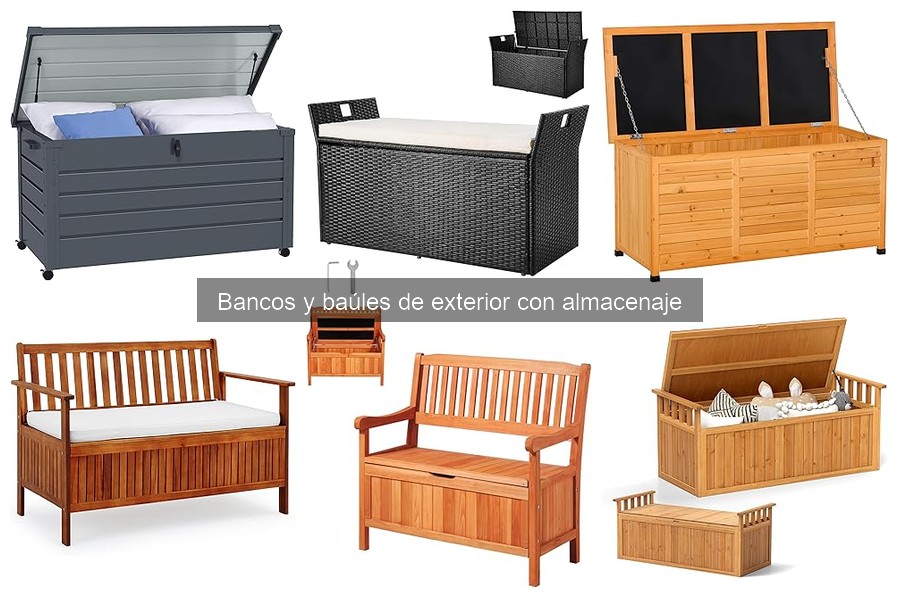 Cómo limpiar y mantener bancos y baúles de exterior