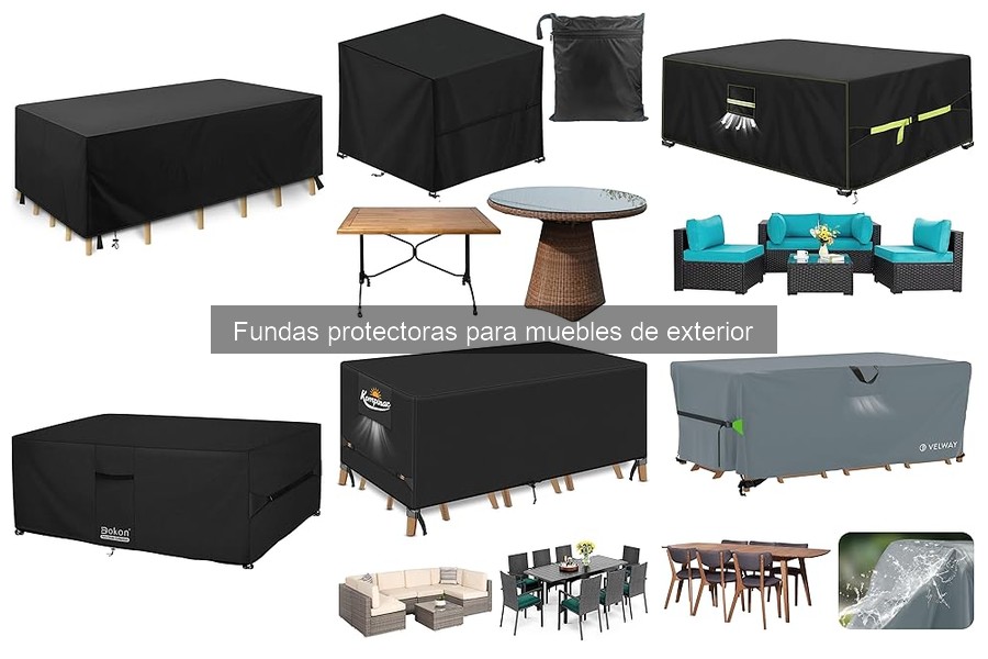 Cómo limpiar y mantener fundas de muebles de exterior