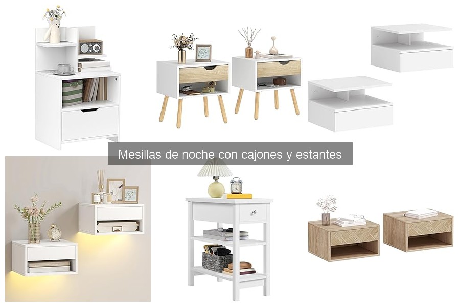 Cómo mantener mesillas de noche con cajones y estantes