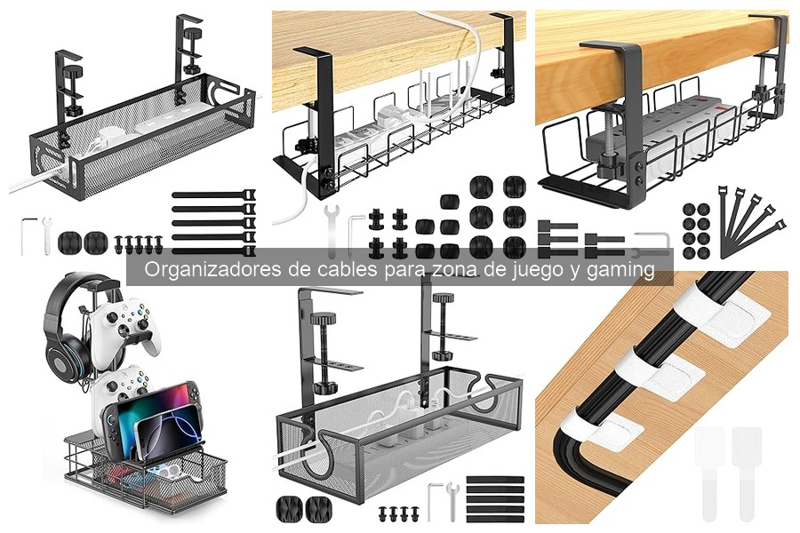Cómo mantener organizadores de cables en zonas de juego