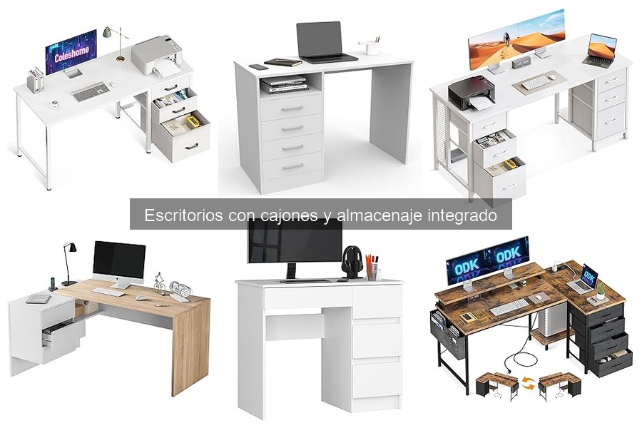 Cómo mantener tu escritorio con cajones y almacenaje integrado