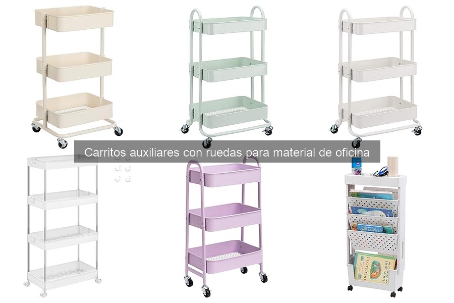 Cómo mantener y limpiar carritos auxiliares para oficina