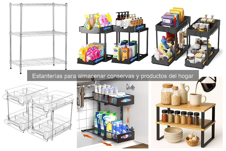 Cómo organizar conservas en estanterías eficientemente