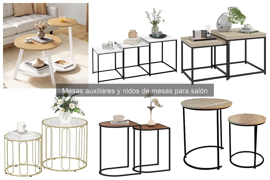 Cómo organizar mesas auxiliares en el salón de forma práctica