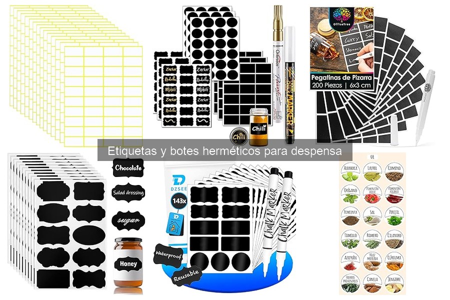 Cómo usar etiquetas en la cocina para una mejor organización