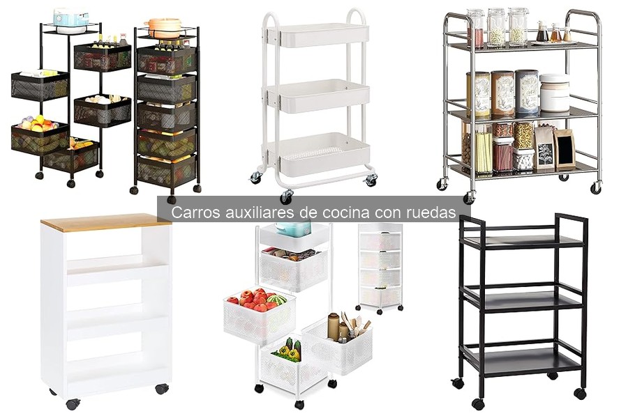 Cómo usar un carro auxiliar de cocina en casa